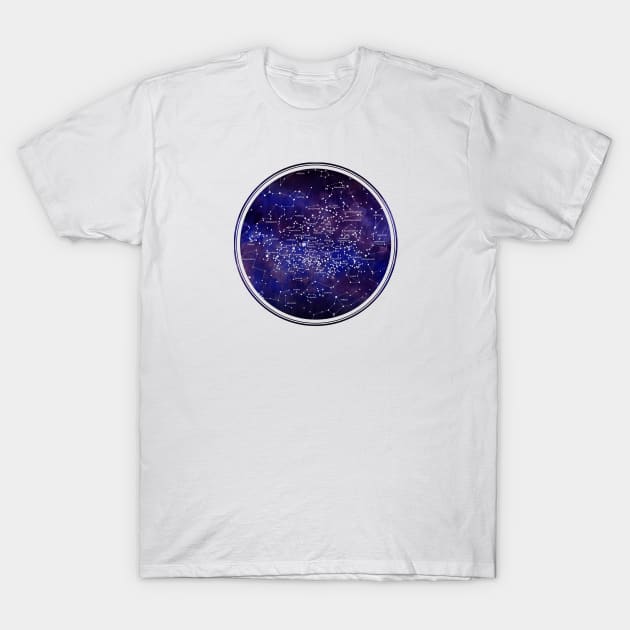 Southern Star Map T-Shirt by Sirenarts